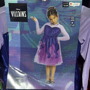Disney Villain Ursula Dress, Dress up dress, Purple Dress Halloween Costume,